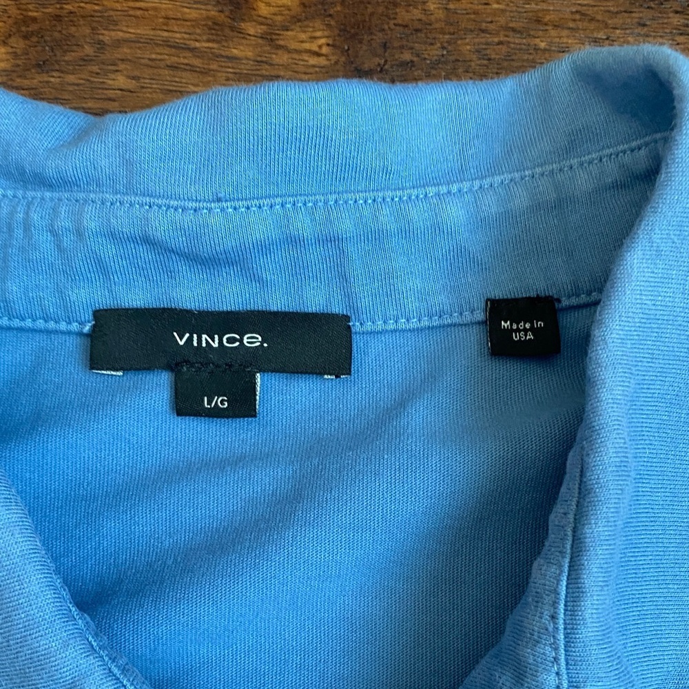Vince Light Blue Polo Shirt - Picture 2 of 14
